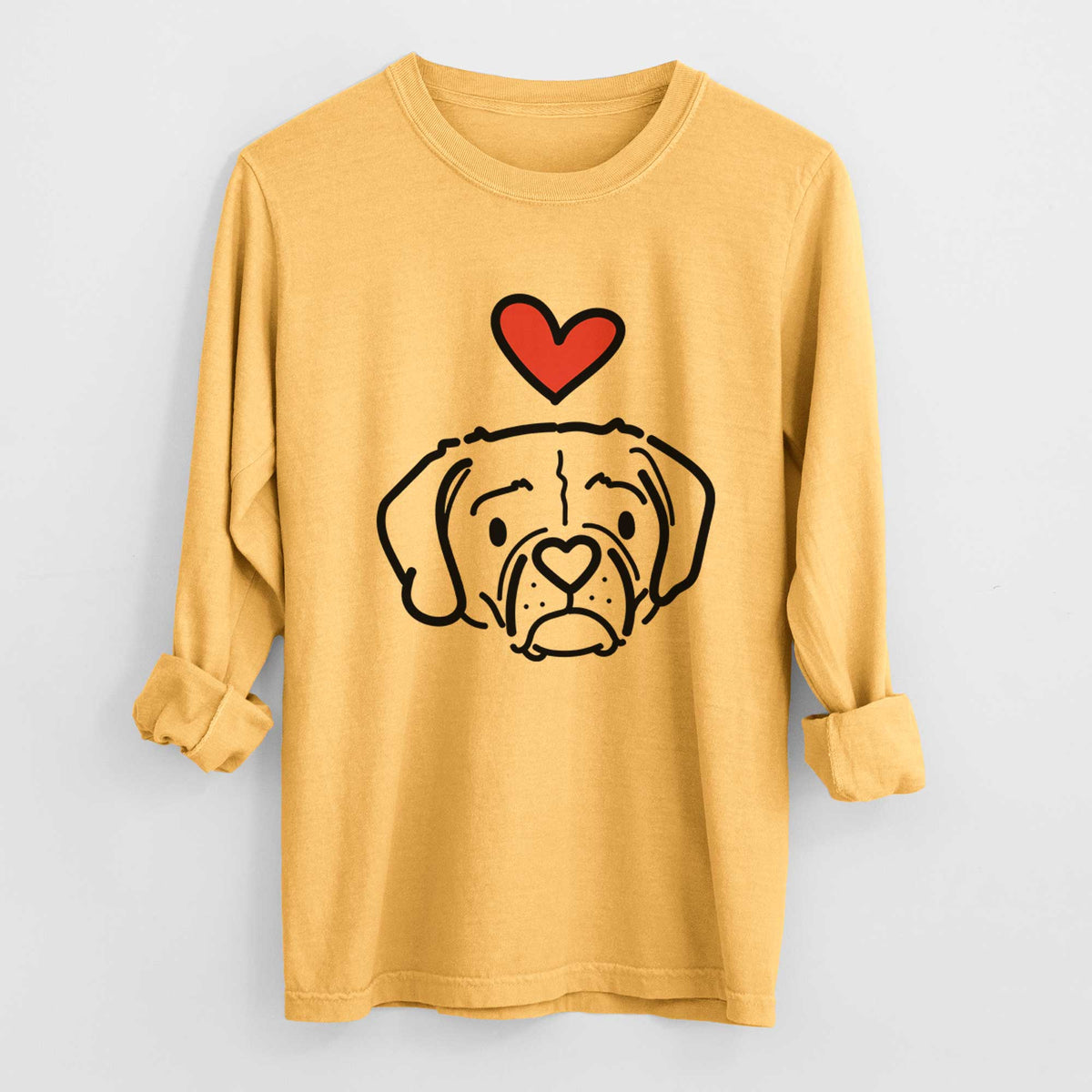 Love Always Puggle - Mitzi - Heavyweight 100% Cotton Long Sleeve