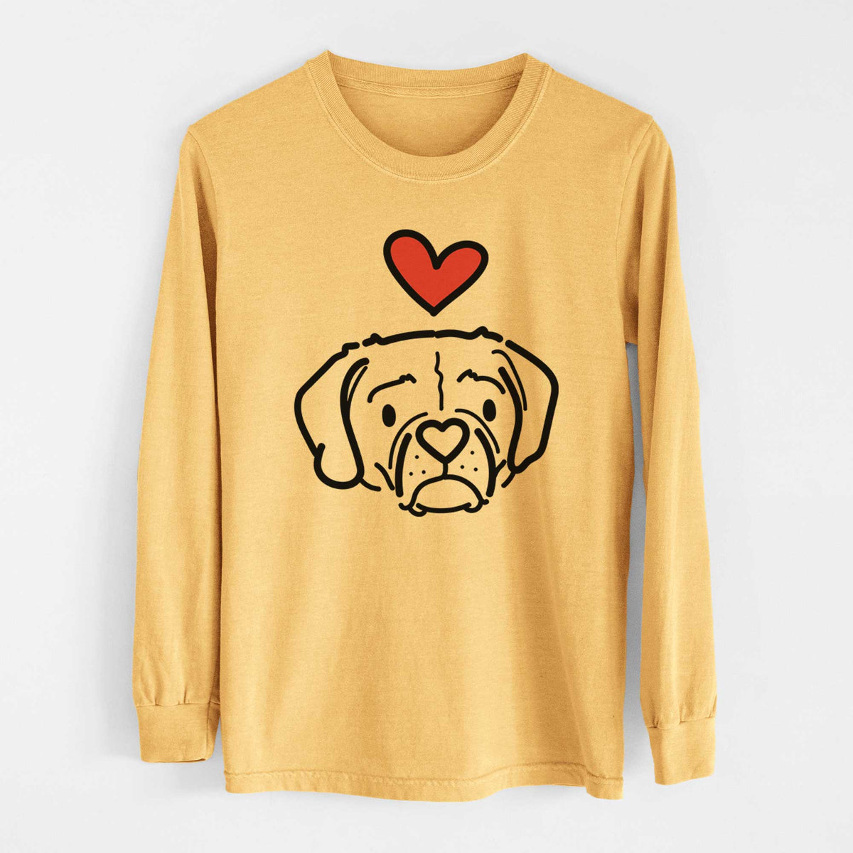 Love Always Puggle - Mitzi - Heavyweight 100% Cotton Long Sleeve