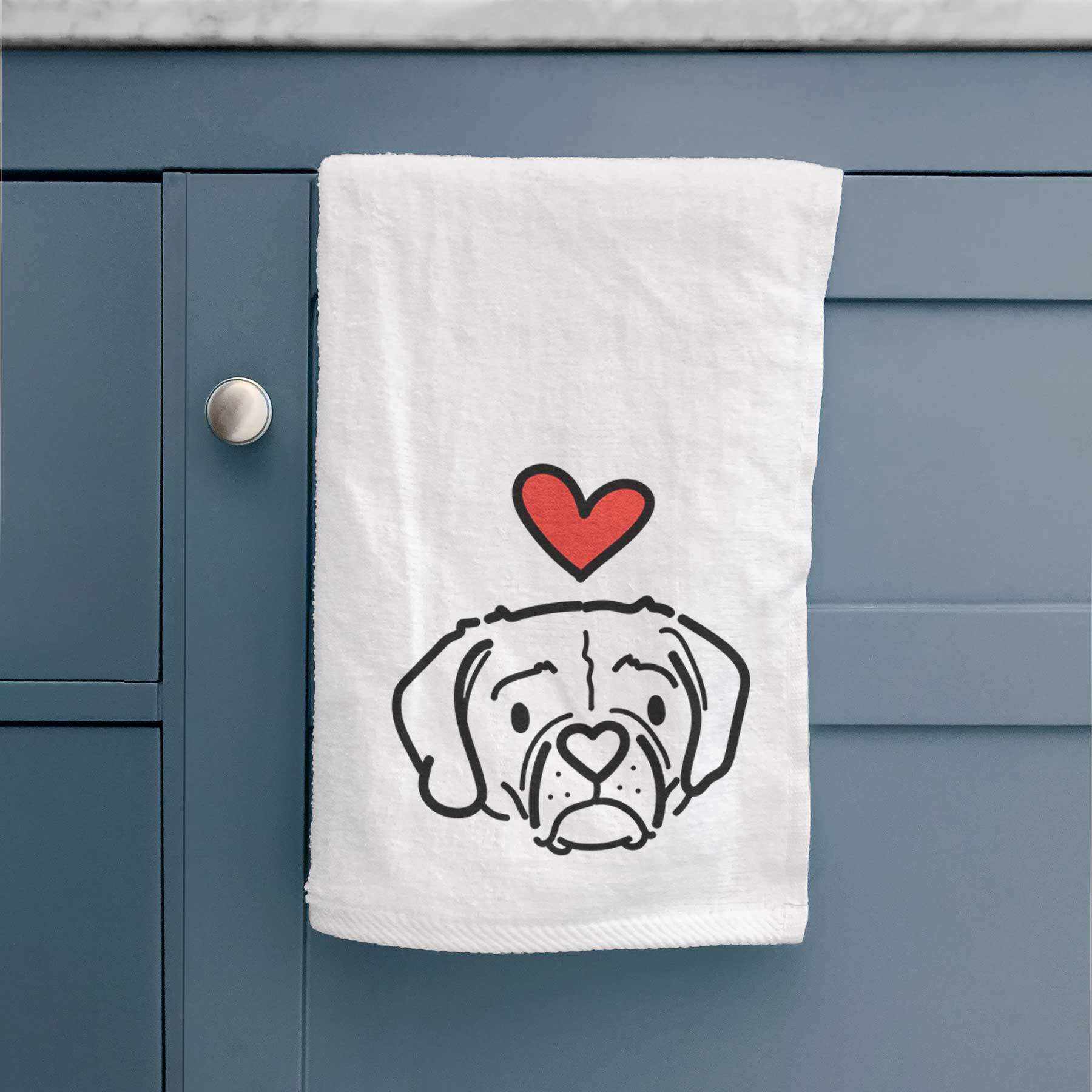 Love Always Puggle - Mitzi - Decorative Hand Towel