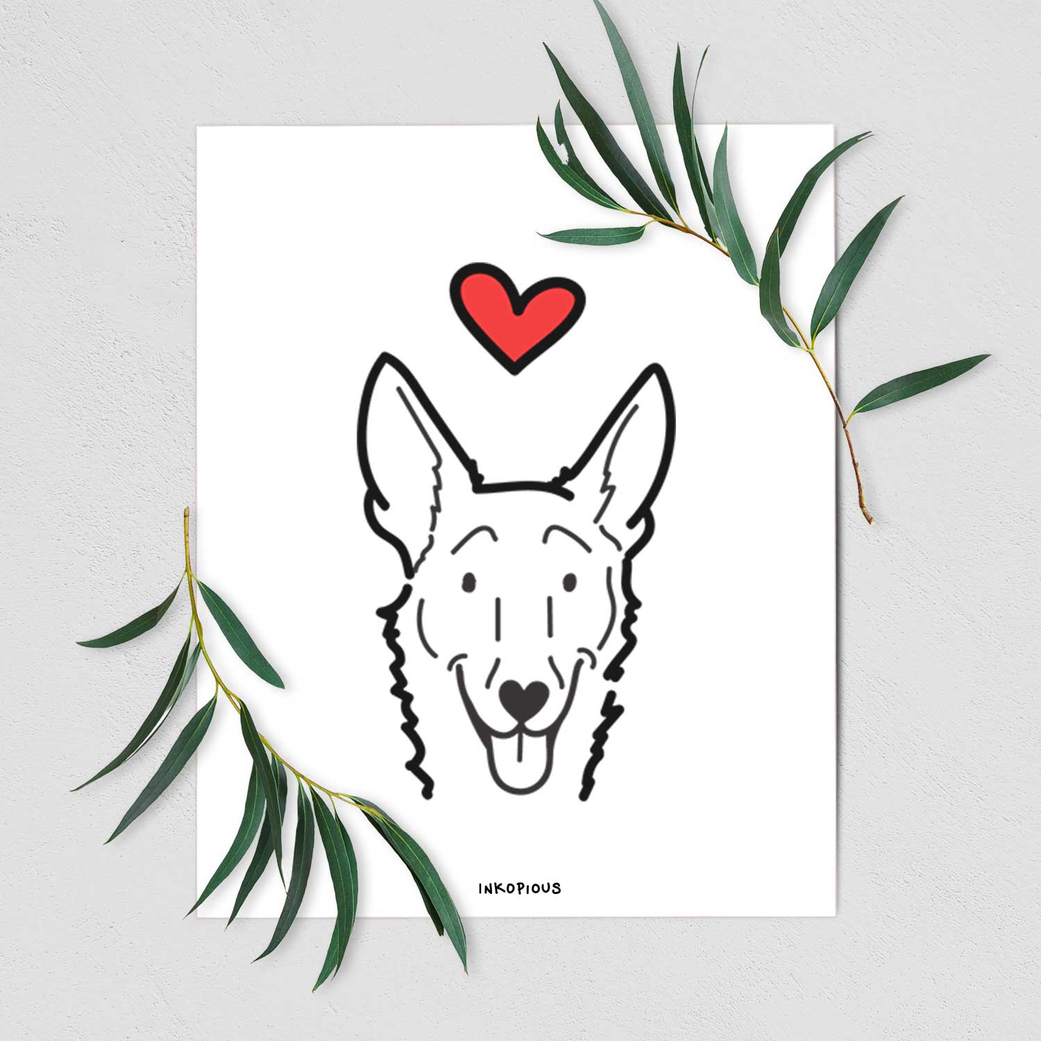 Love Always Carolina Dog - Mochi Art Print