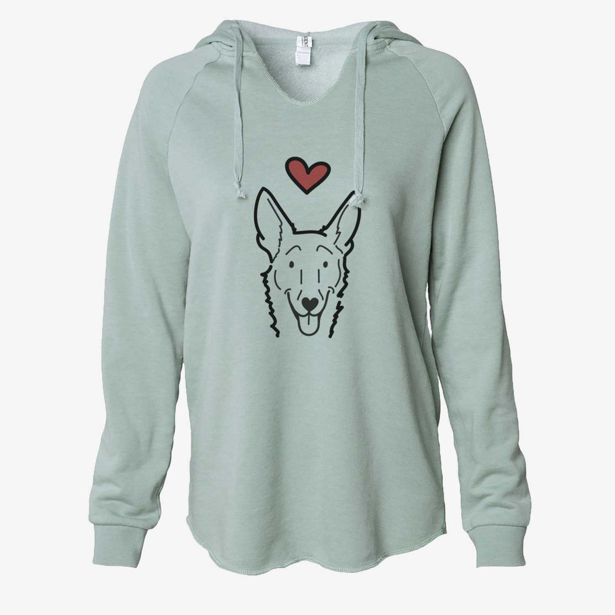 Love Always Carolina Dog - Mochi - Cali Wave Hooded Sweatshirt