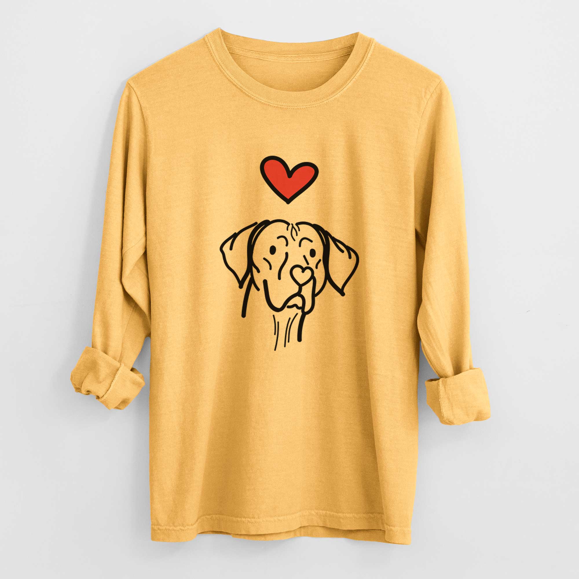 Love Always Vizsla - Moose - Heavyweight 100% Cotton Long Sleeve