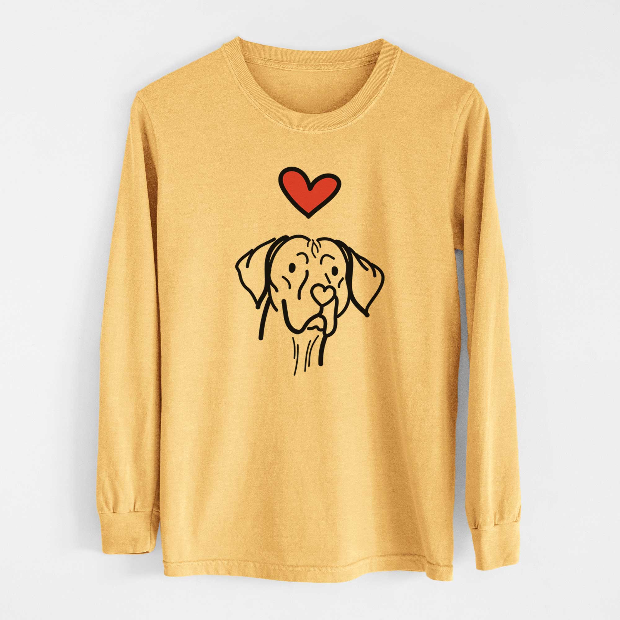 Love Always Vizsla - Moose - Heavyweight 100% Cotton Long Sleeve