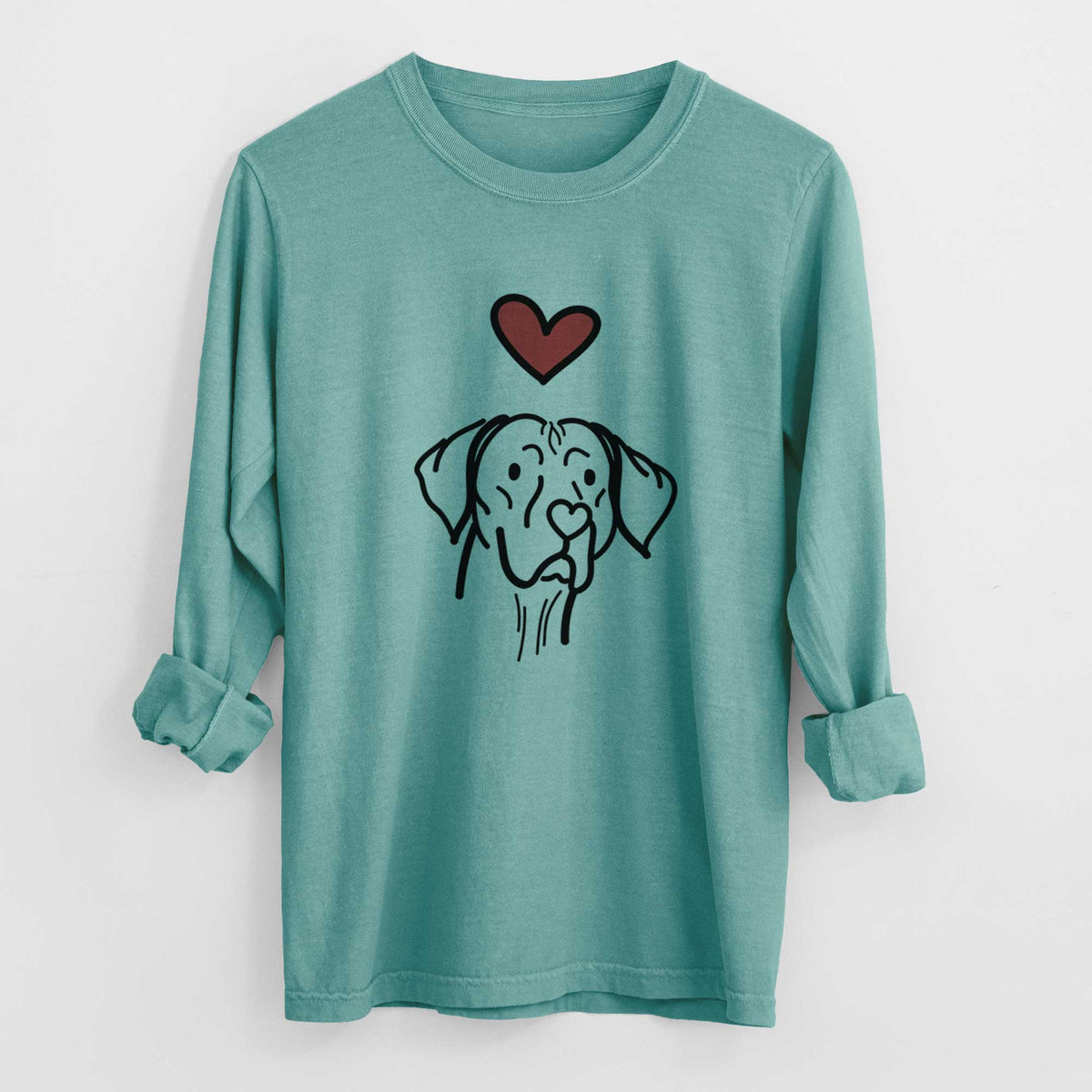 Love Always Vizsla - Moose - Heavyweight 100% Cotton Long Sleeve