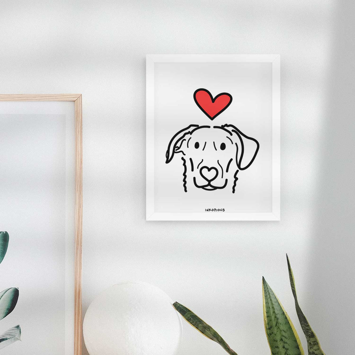 Love Always German Shepherd Mix - Morrison Art Print