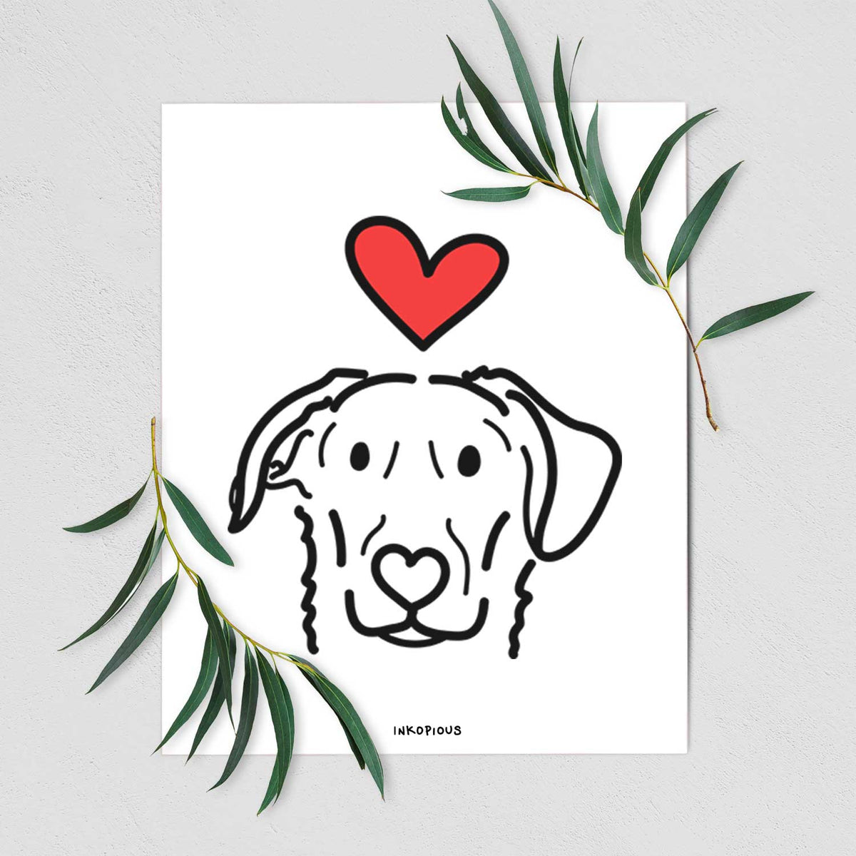 Love Always German Shepherd Mix - Morrison Art Print