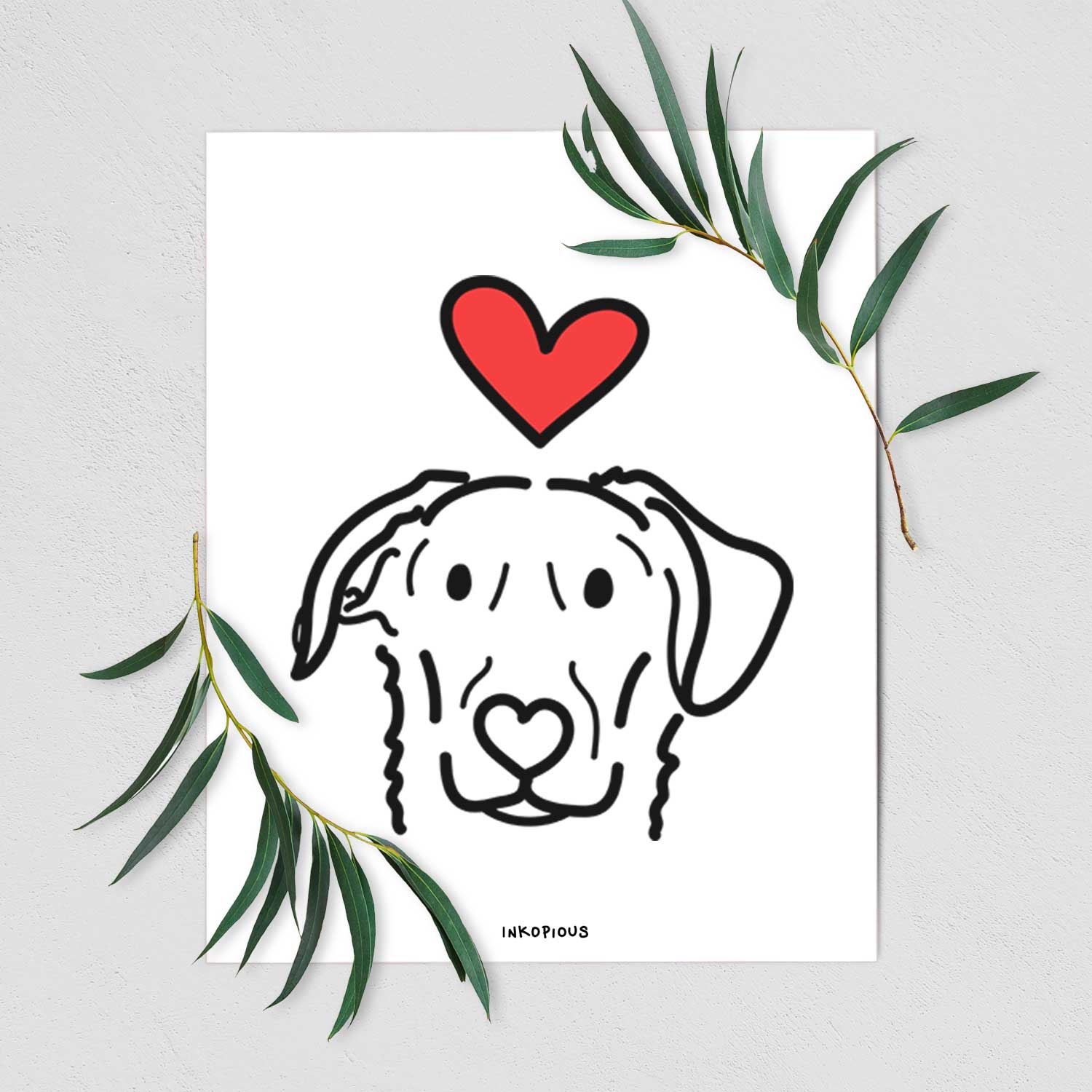 Love Always German Shepherd Mix - Morrison Art Print