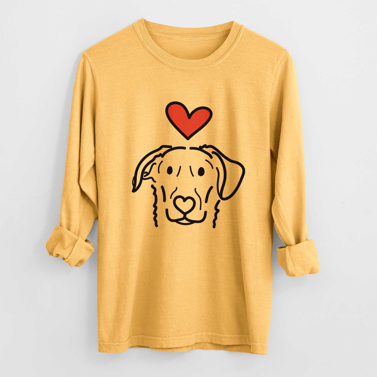 Love Always German Shepherd Mix - Morrison - Heavyweight 100% Cotton Long Sleeve