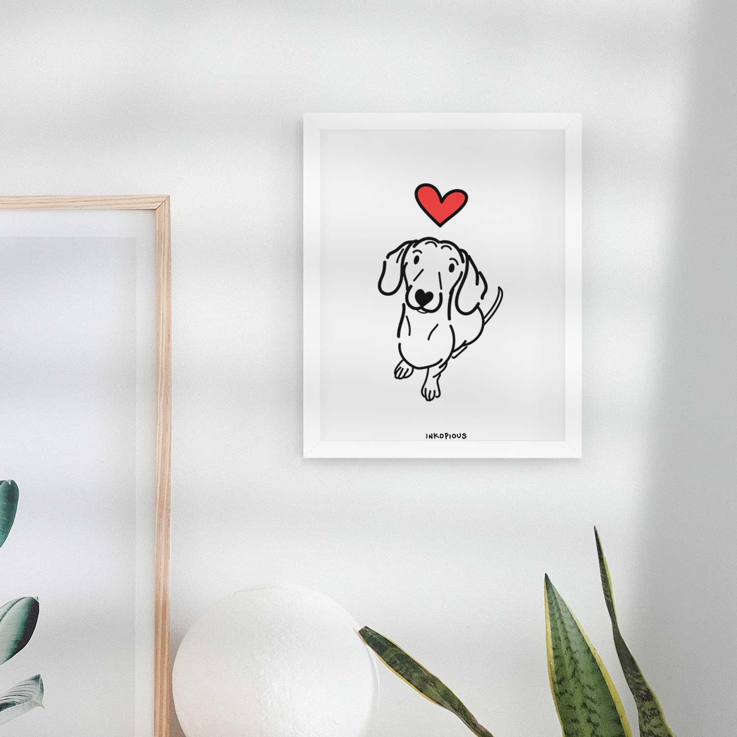 Love Always Dachshund - Moxie Art Print