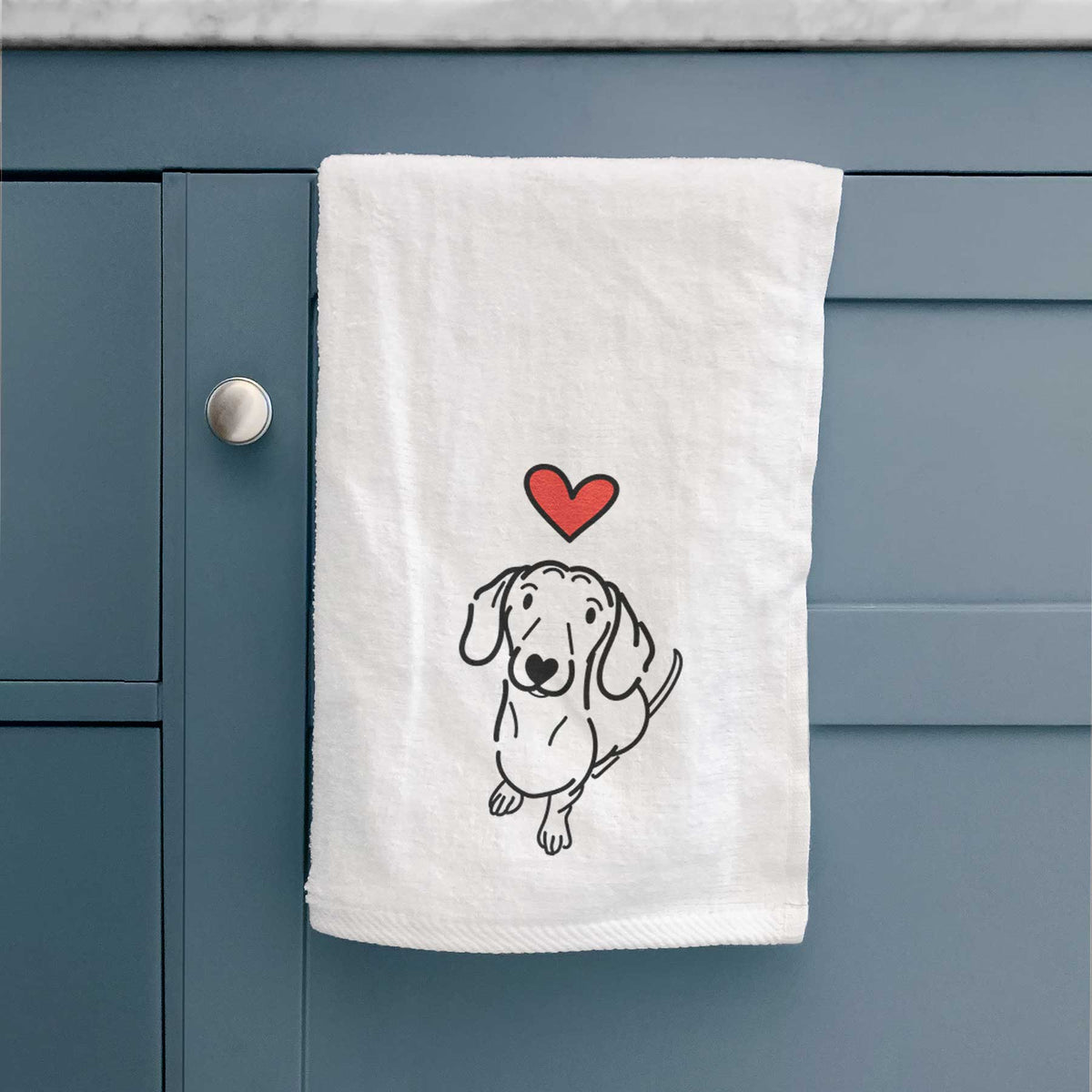 Love Always Dachshund - Moxie - Decorative Hand Towel