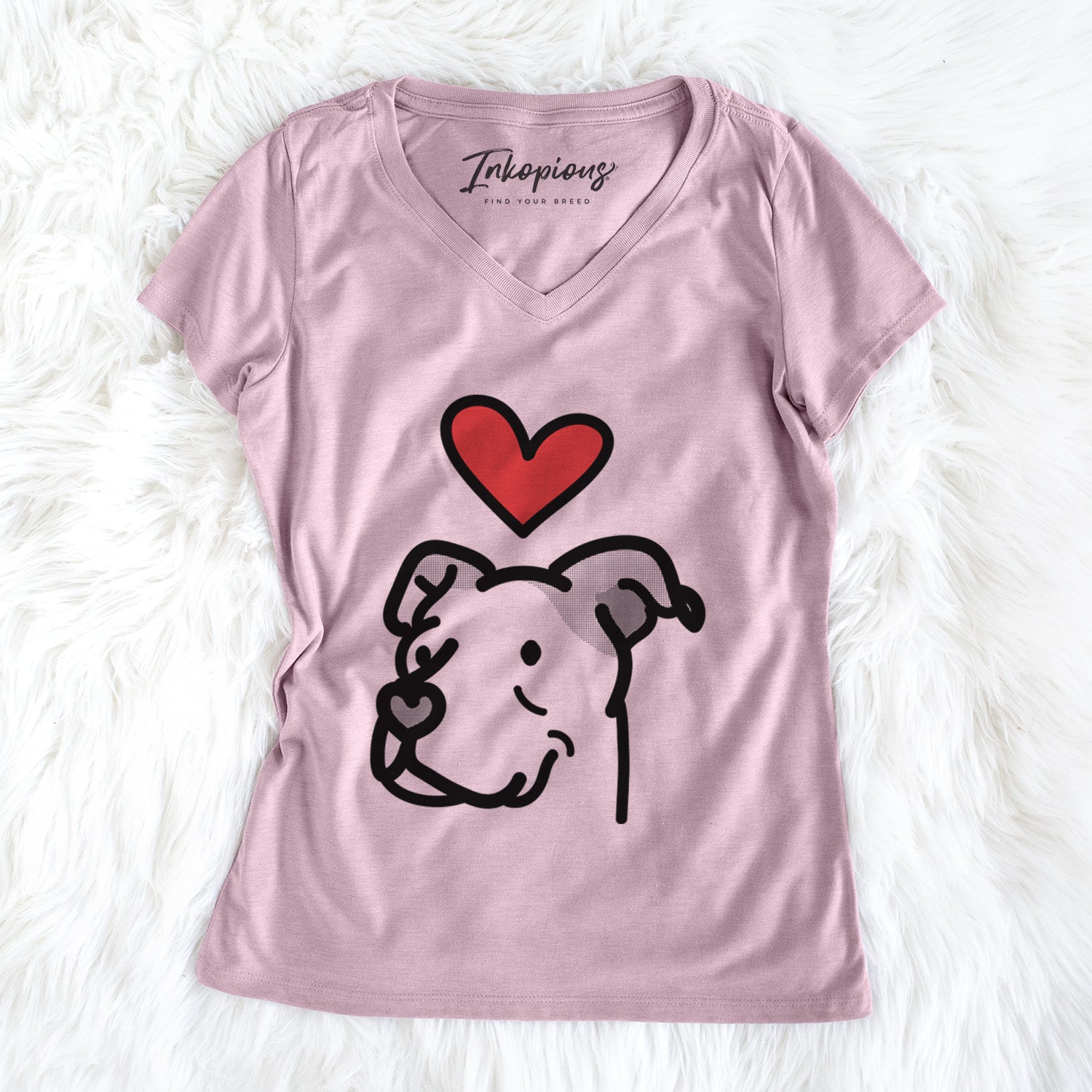 Love Always Pitbull Mix - Mr. Sir - Women's V-neck Shirt