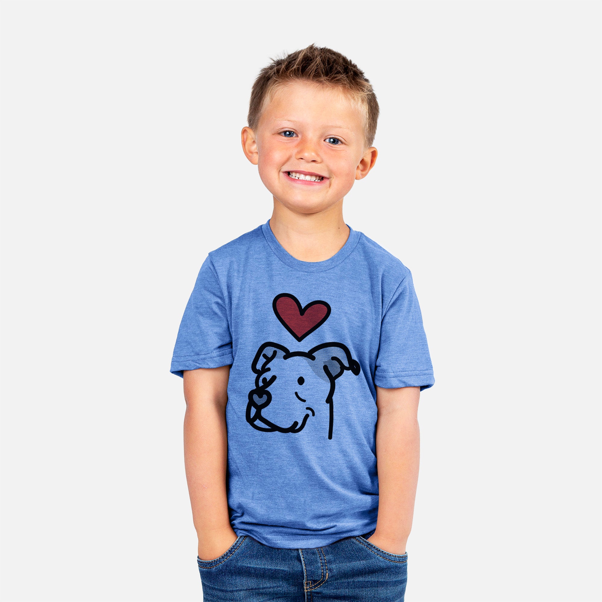 Love Always Pitbull Mix - Mr. Sir - Kids/Youth/Toddler Shirt