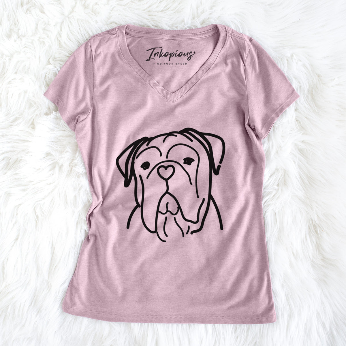 Love Always Vivian the Bull Mastiff - Women's Perfect V-neck Shirt