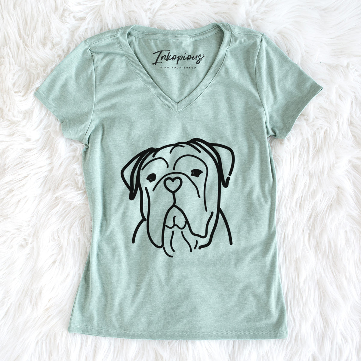 Love Always Vivian the Bull Mastiff - Women's Perfect V-neck Shirt