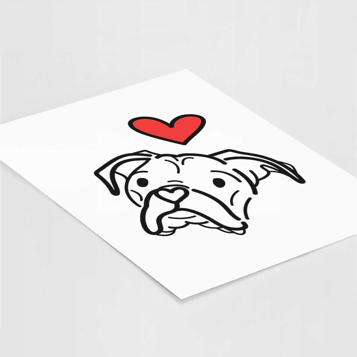 Love Always Boxer - Noodle Art Print