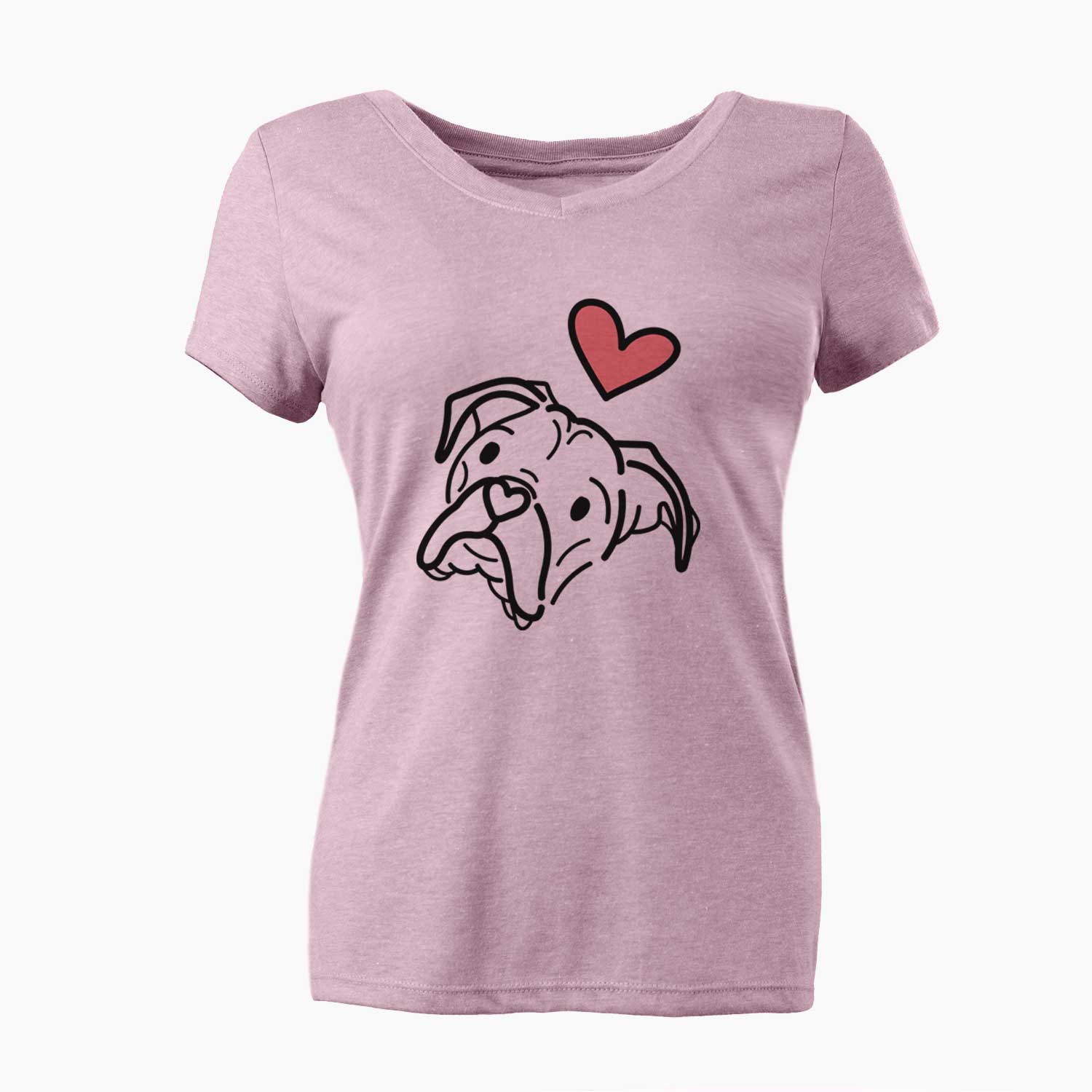 Love Always Boxer - Noodle - Women's V-neck Shirt