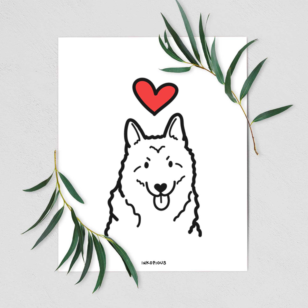 Love Always Norwegian Elkhound Art Print