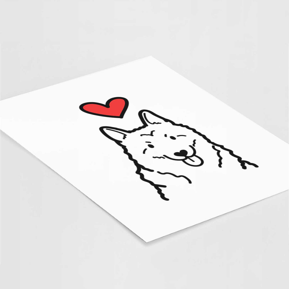 Love Always Norwegian Elkhound Art Print