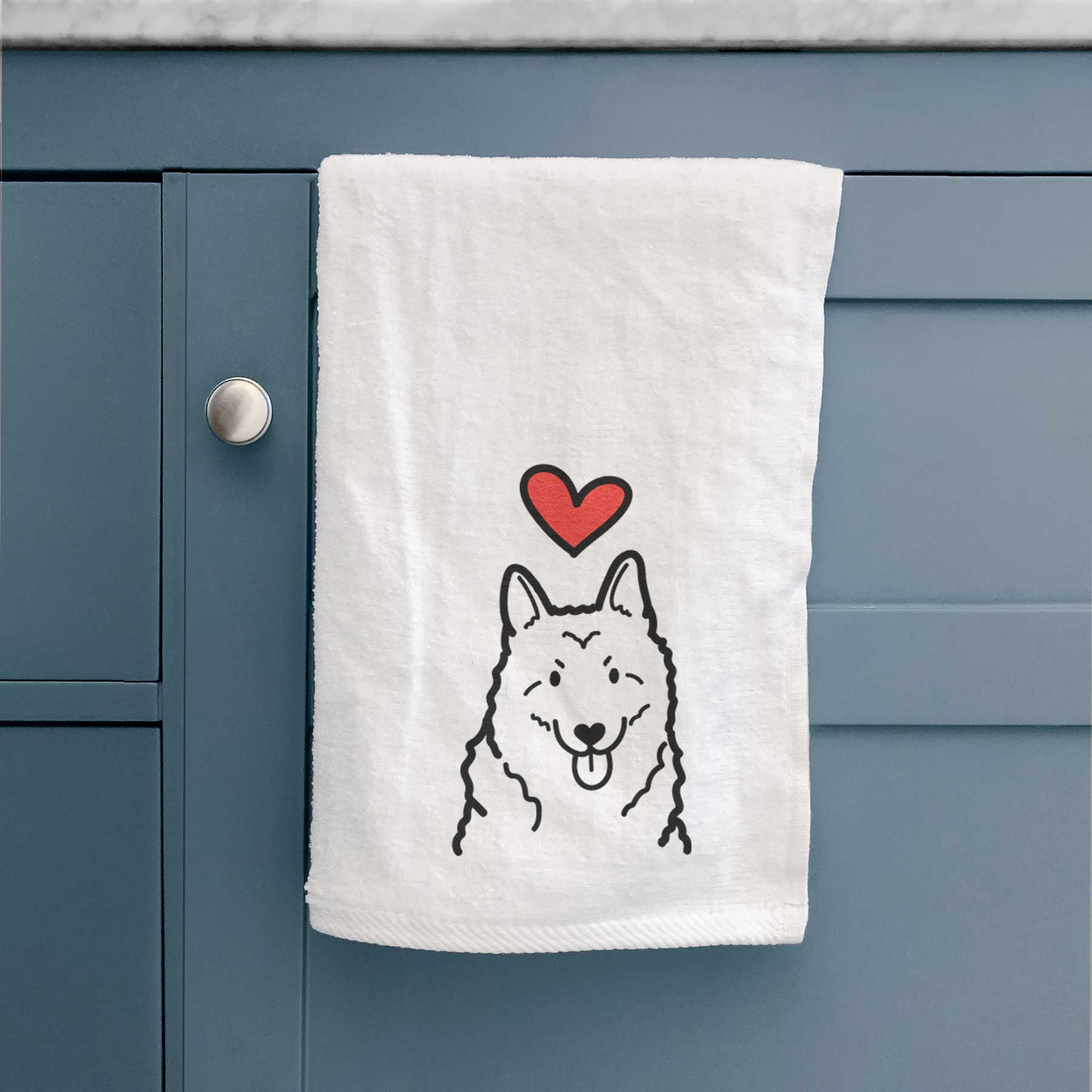 Love Always Norwegian Elkhound - Decorative Hand Towel