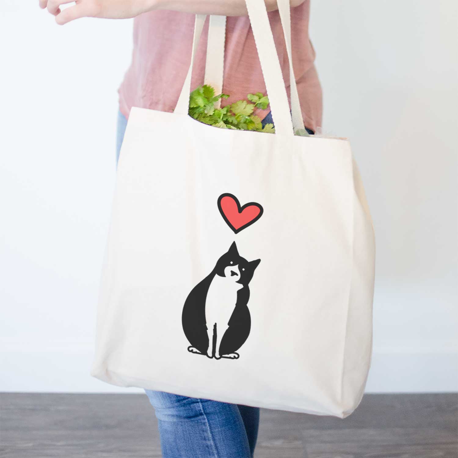 Love Always Tuxedo Cat - Oliver - Tote Bag