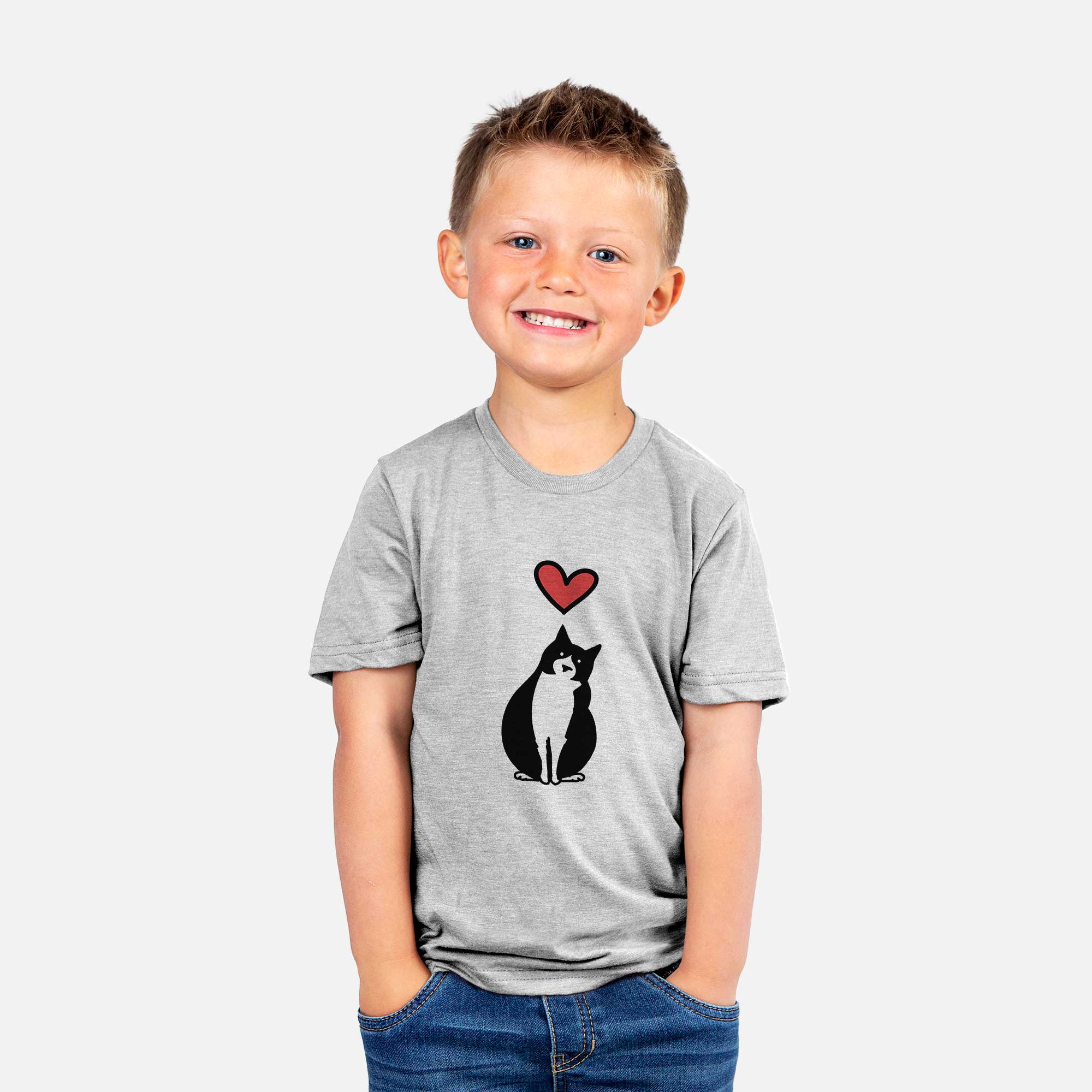 Love Always Tuxedo Cat - Oliver - Kids/Youth/Toddler Shirt