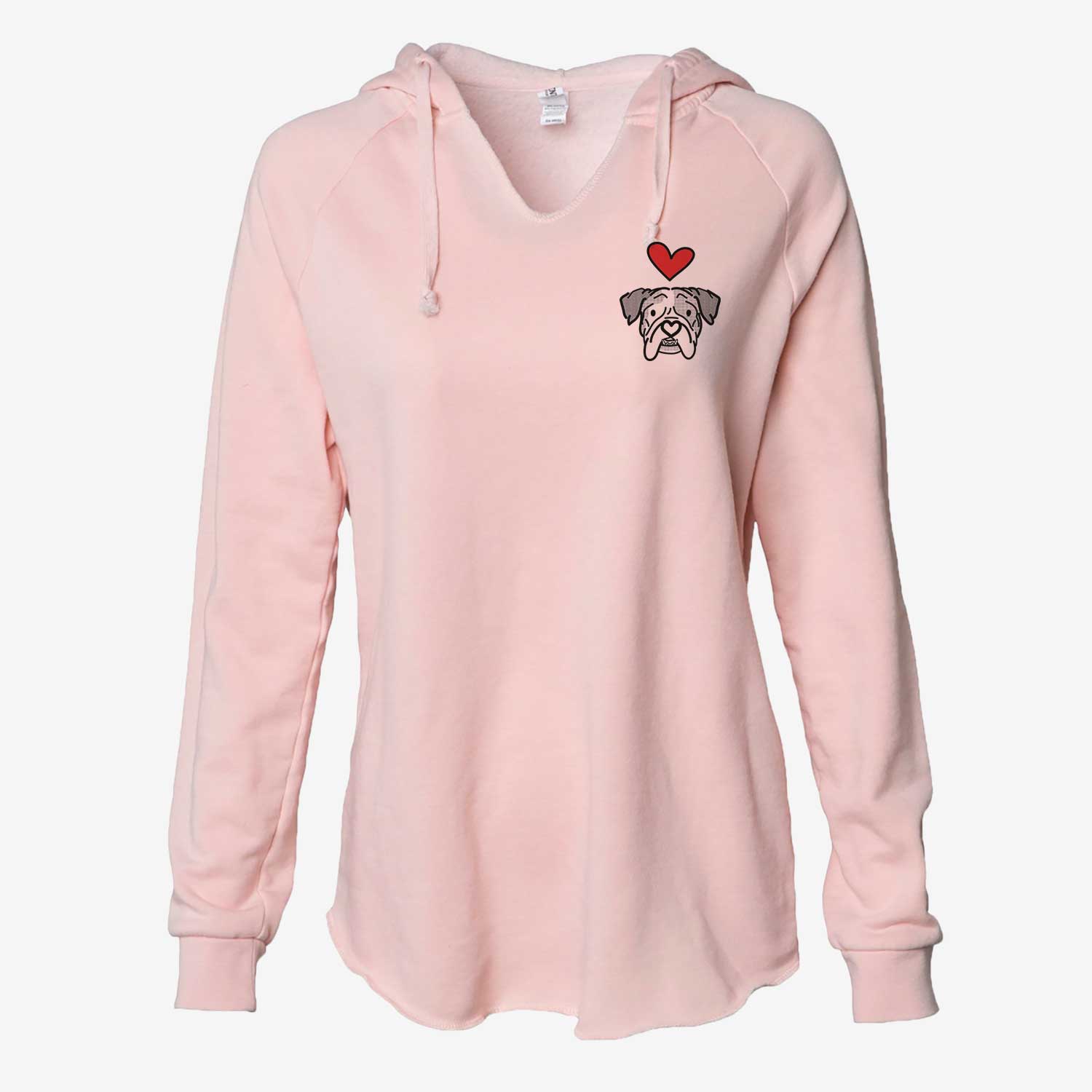 Love Always English Bulldog - Bailey - Cali Wave Hooded Sweatshirt