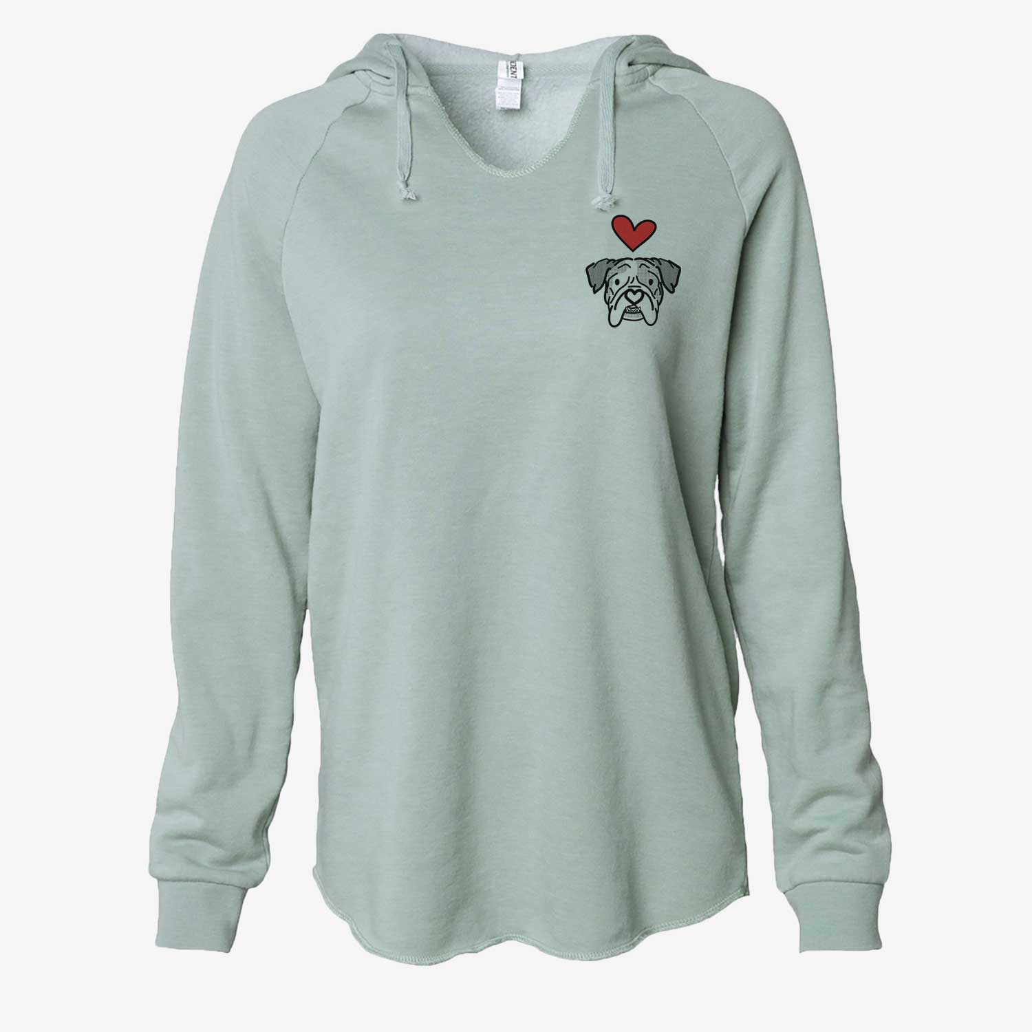 Love Always English Bulldog - Bailey - Cali Wave Hooded Sweatshirt