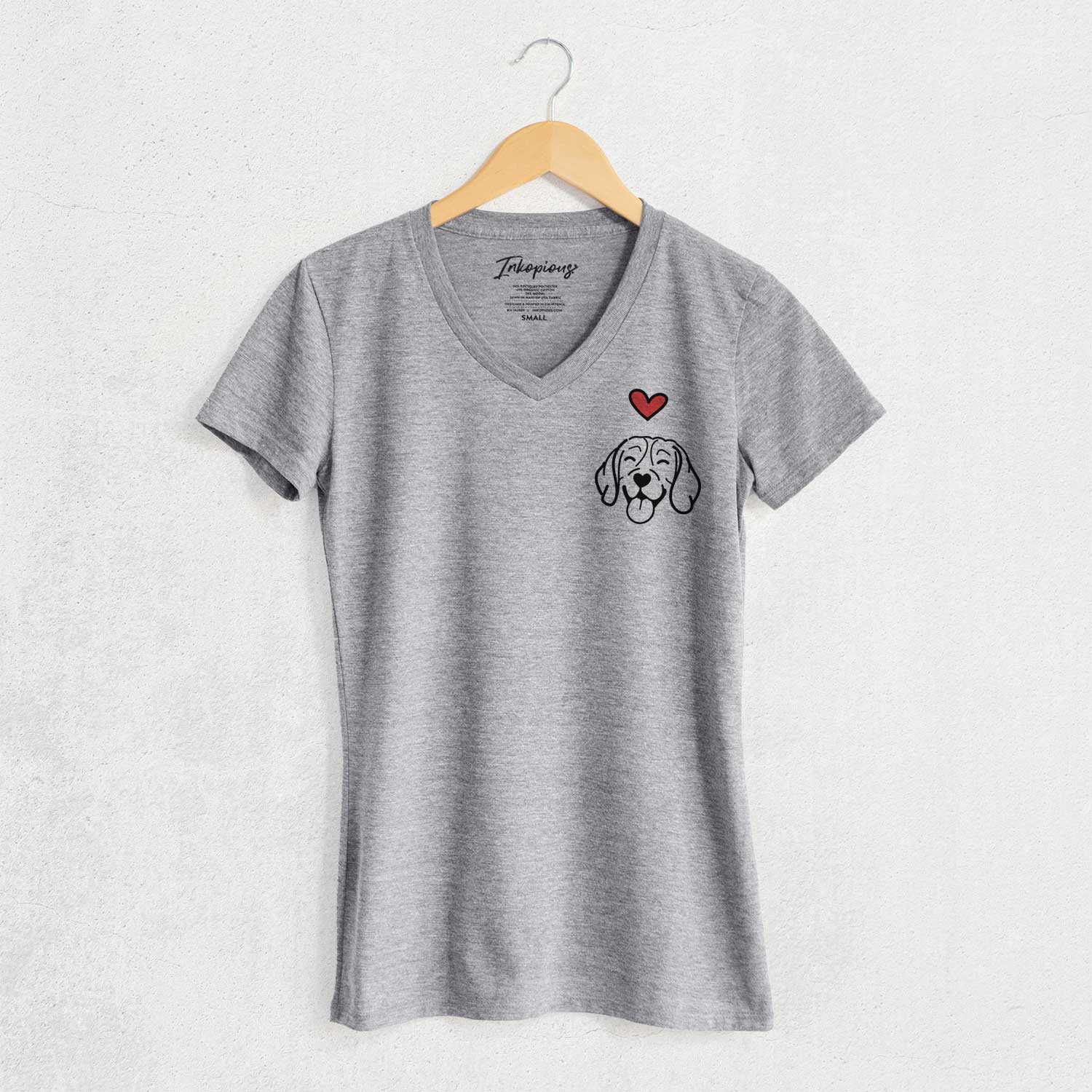 Love Always Beagle - Women's V-neck Shirt