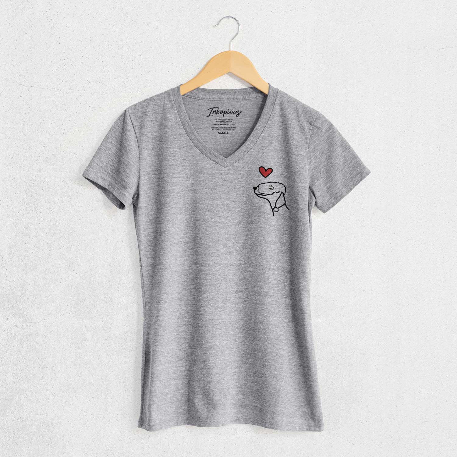 Love Always Bedlington Terrier - Women's V-neck Shirt