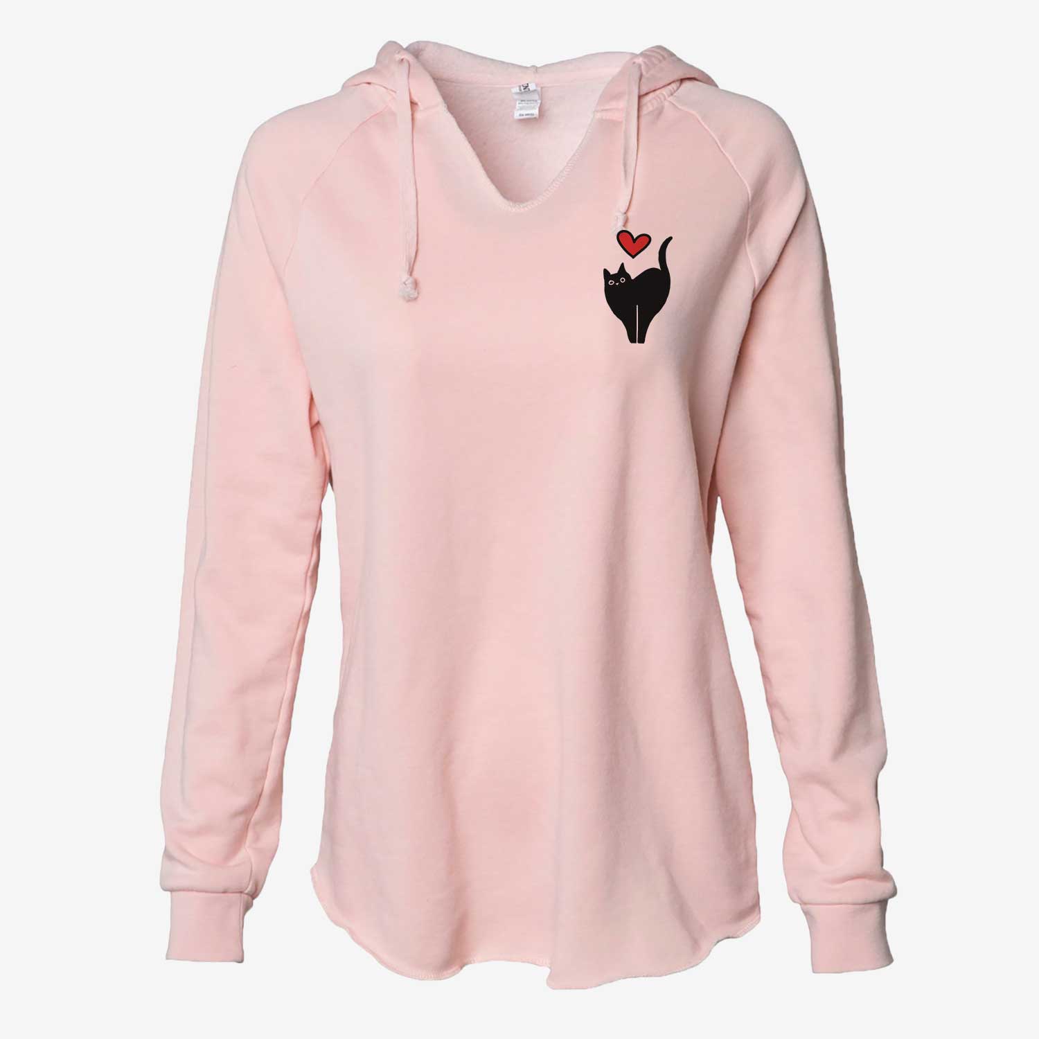 Love Always Black Cat - Bella - Cali Wave Hooded Sweatshirt