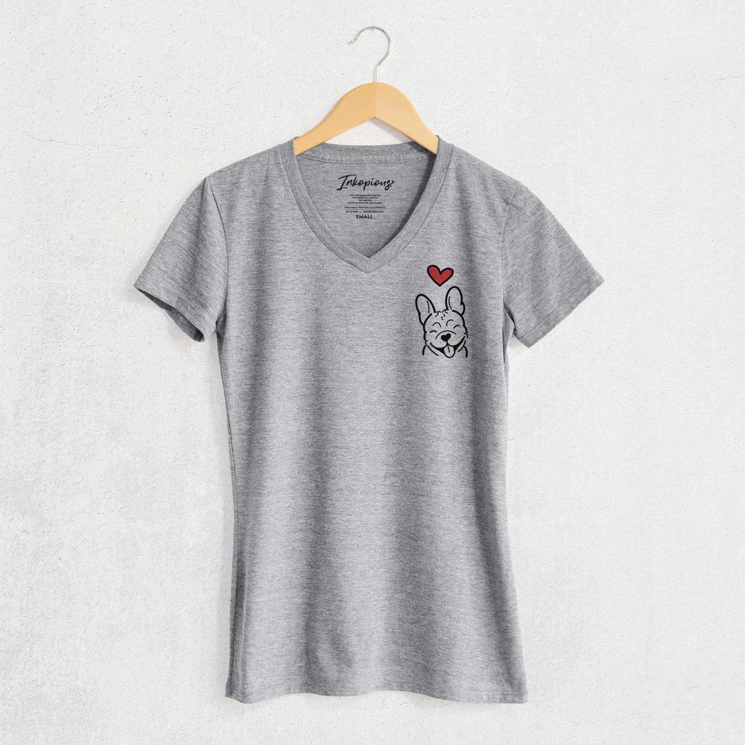 Love Always French Bulldog - Women's V-neck Shirt