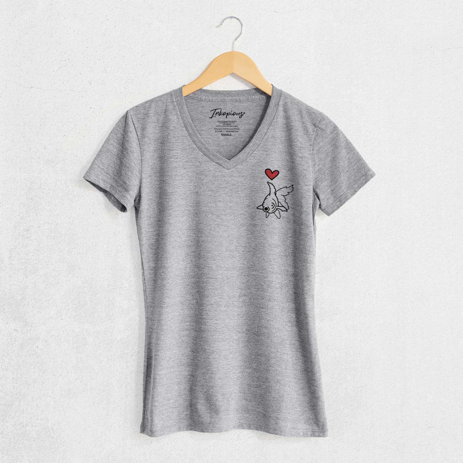 Love Always Goldfish - Ruby - Women's V-neck Shirt