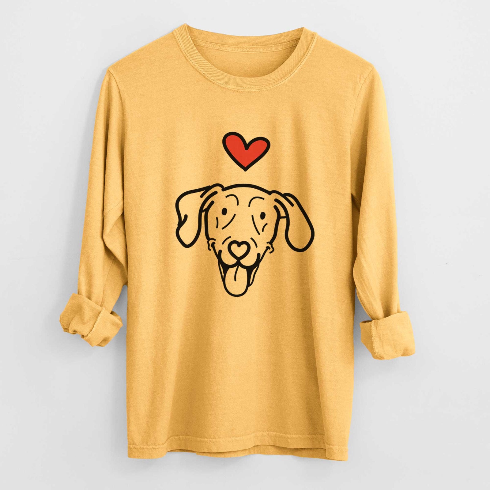 Love Always Weimaraner - Paco Lobo - Heavyweight 100% Cotton Long Sleeve