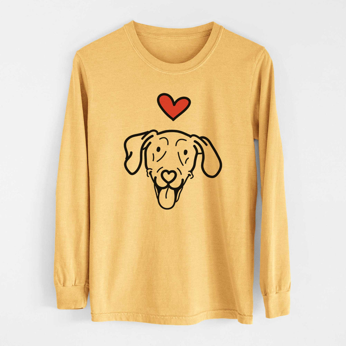Love Always Weimaraner - Paco Lobo - Heavyweight 100% Cotton Long Sleeve