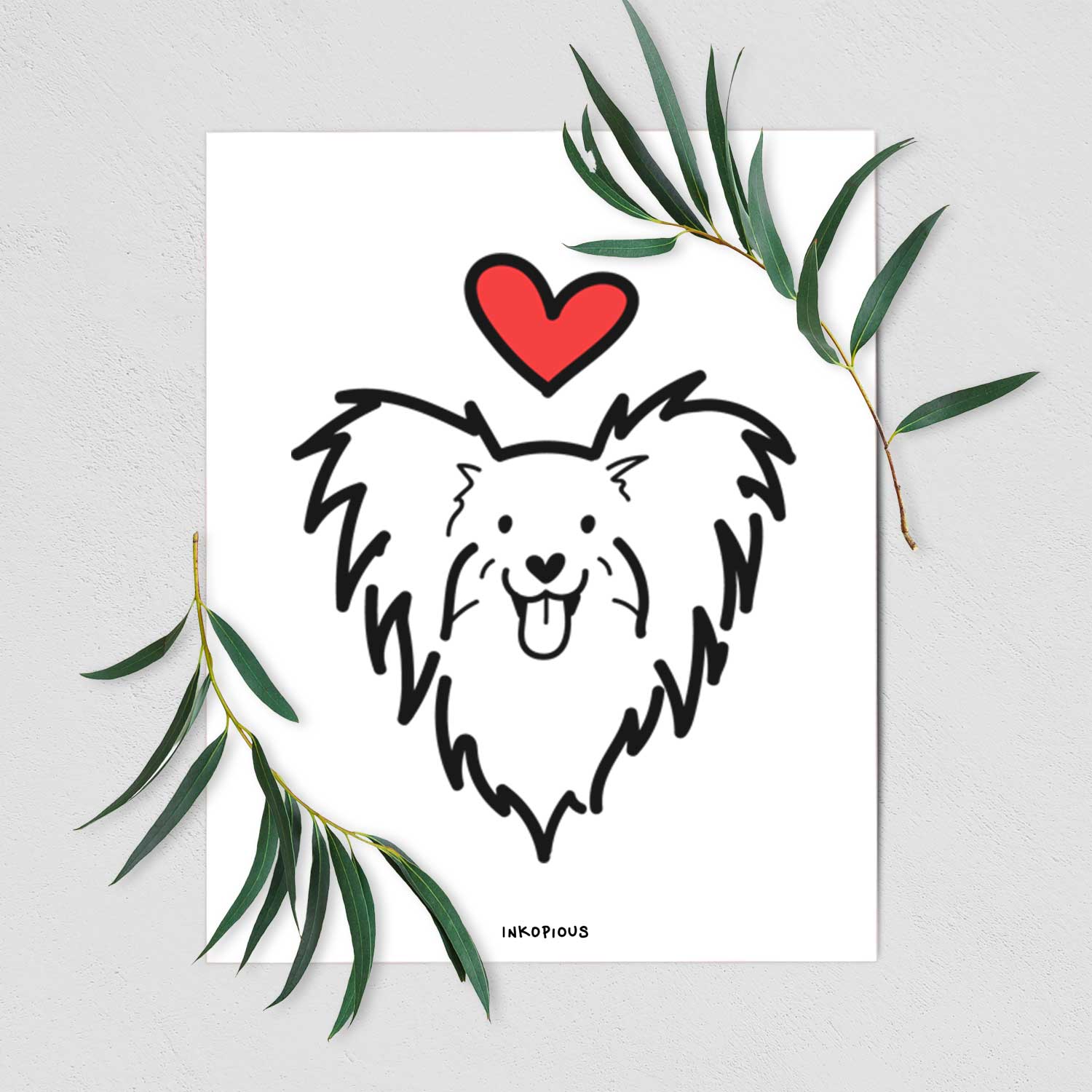 Love Always Papillon Art Print