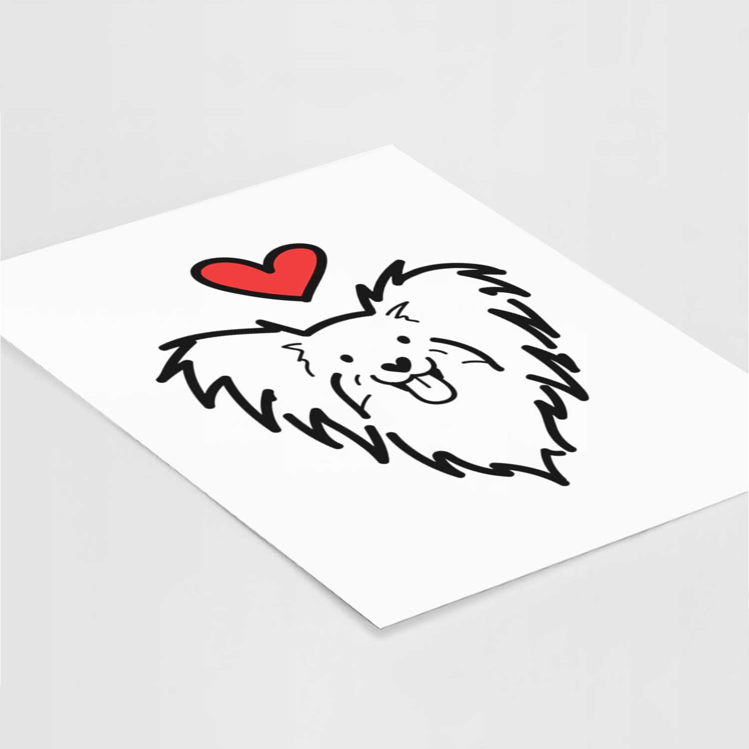 Love Always Papillon Art Print