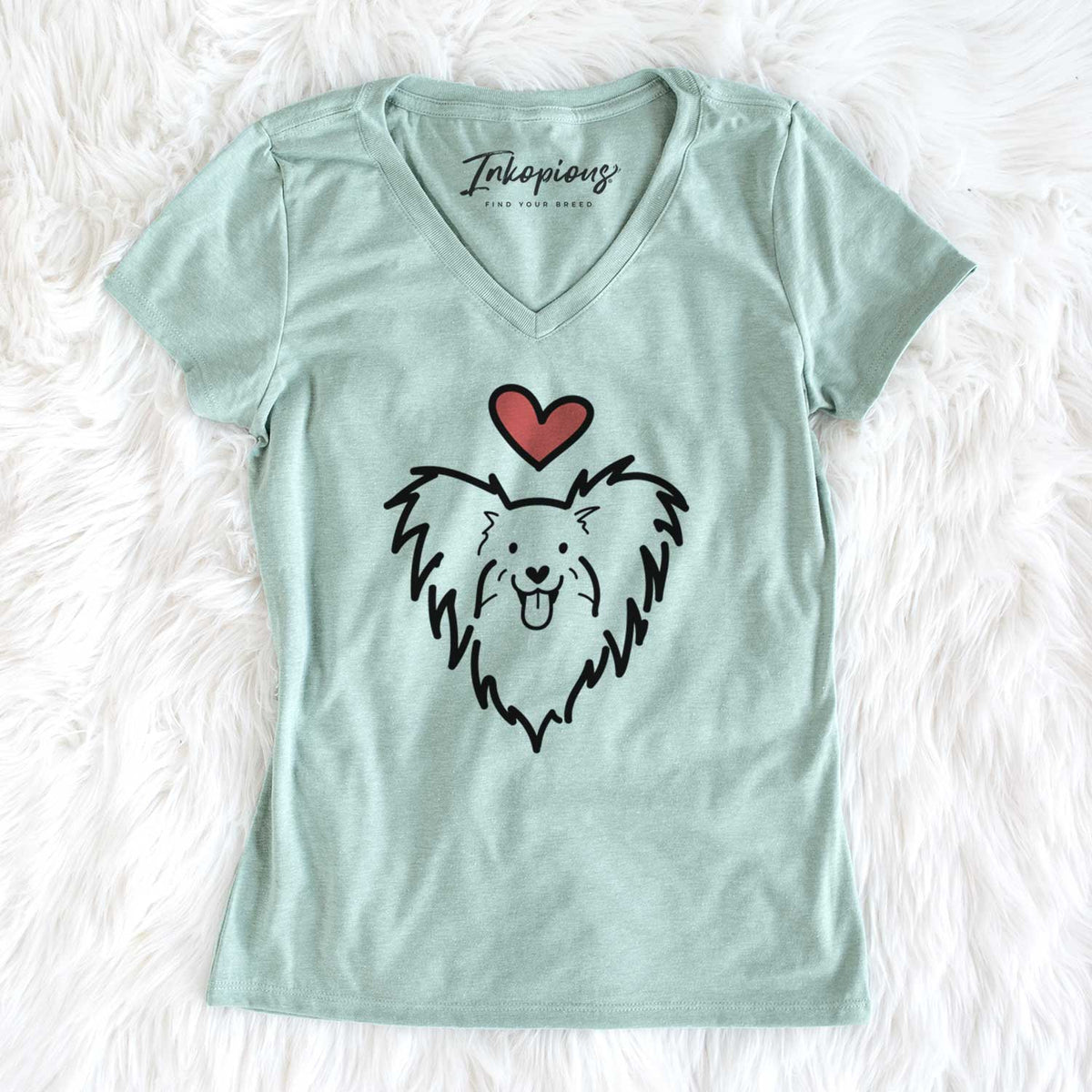 Love Always Papillon - Women&#39;s V-neck Shirt