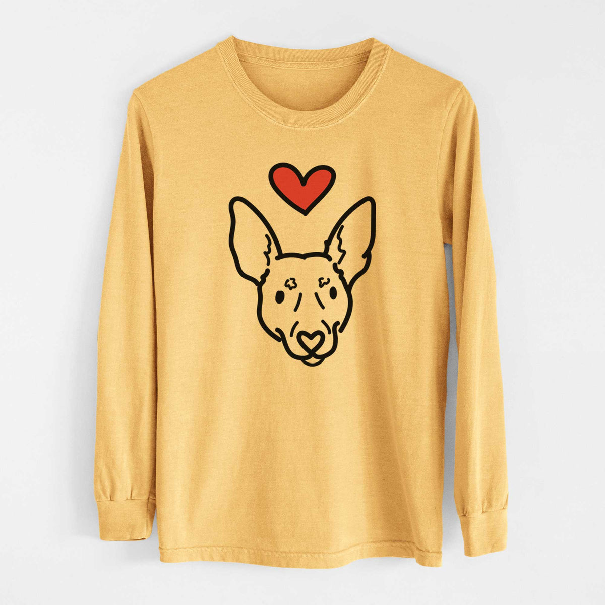 Love Always Rat Terrier - Penny - Heavyweight 100% Cotton Long Sleeve