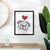 Love Always Pug - Pip Art Print