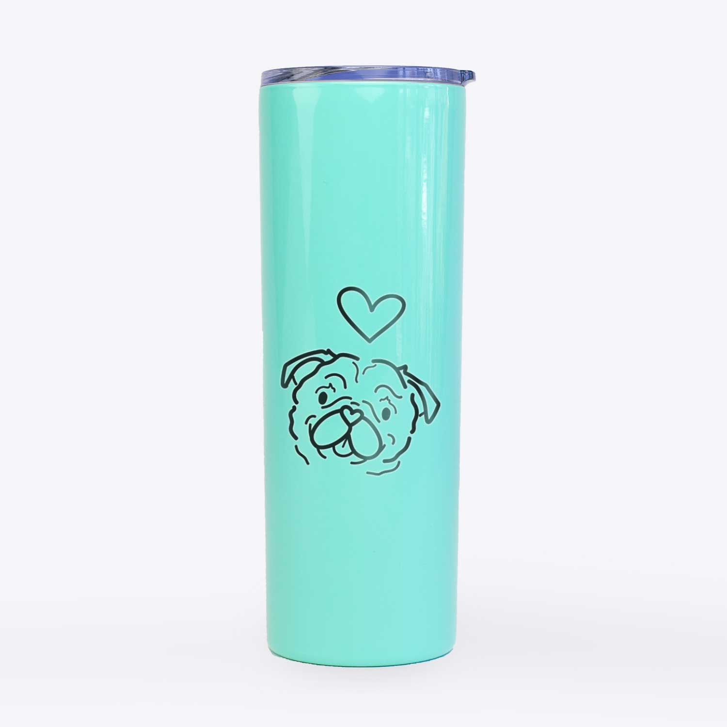 Love Always Pug - Pip - 20oz Skinny Tumbler