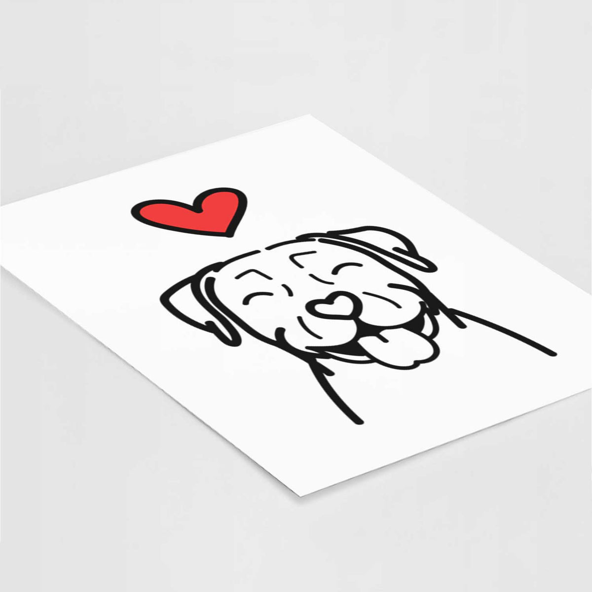 Love Always Pitbull Art Print