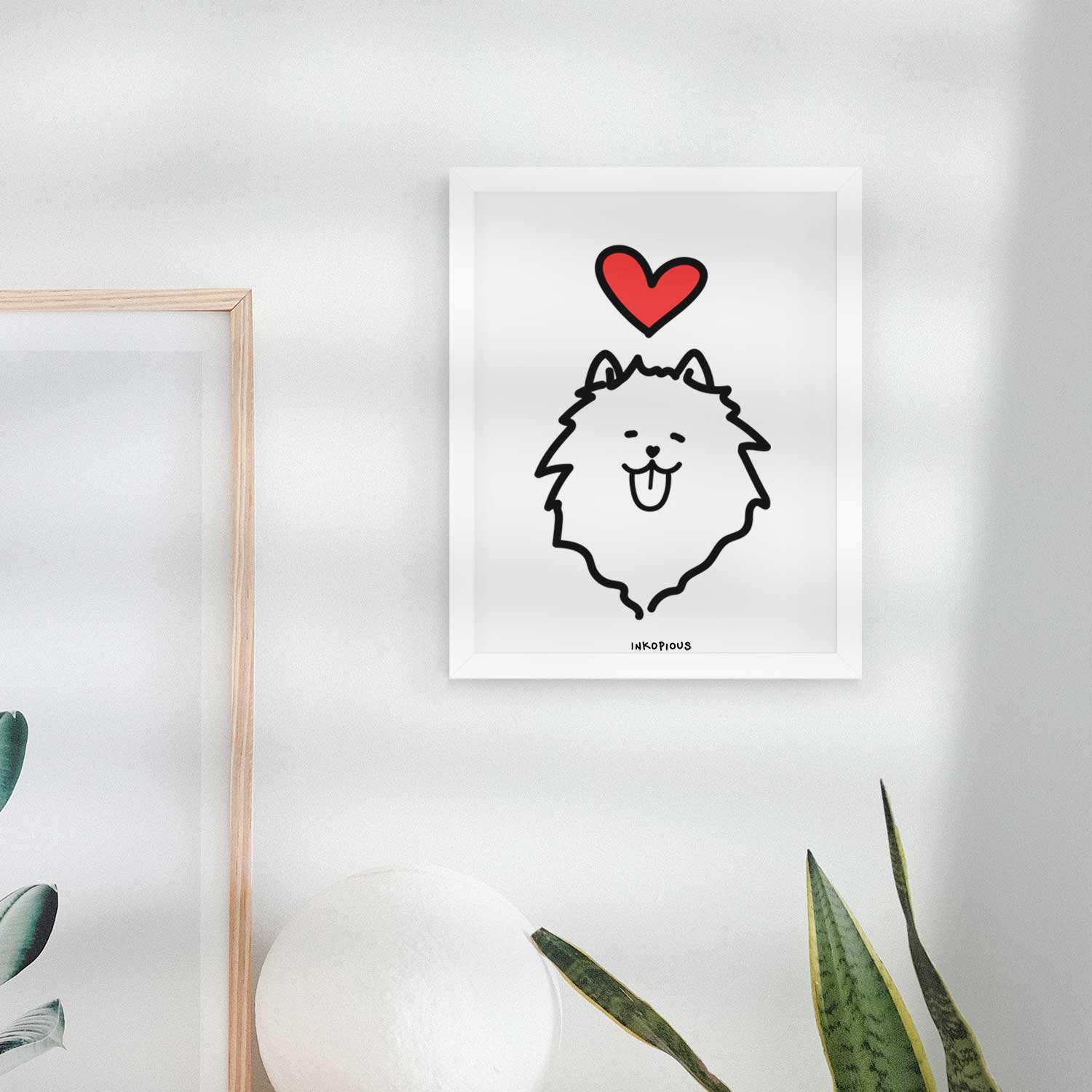 Love Always Pomeranian Art Print