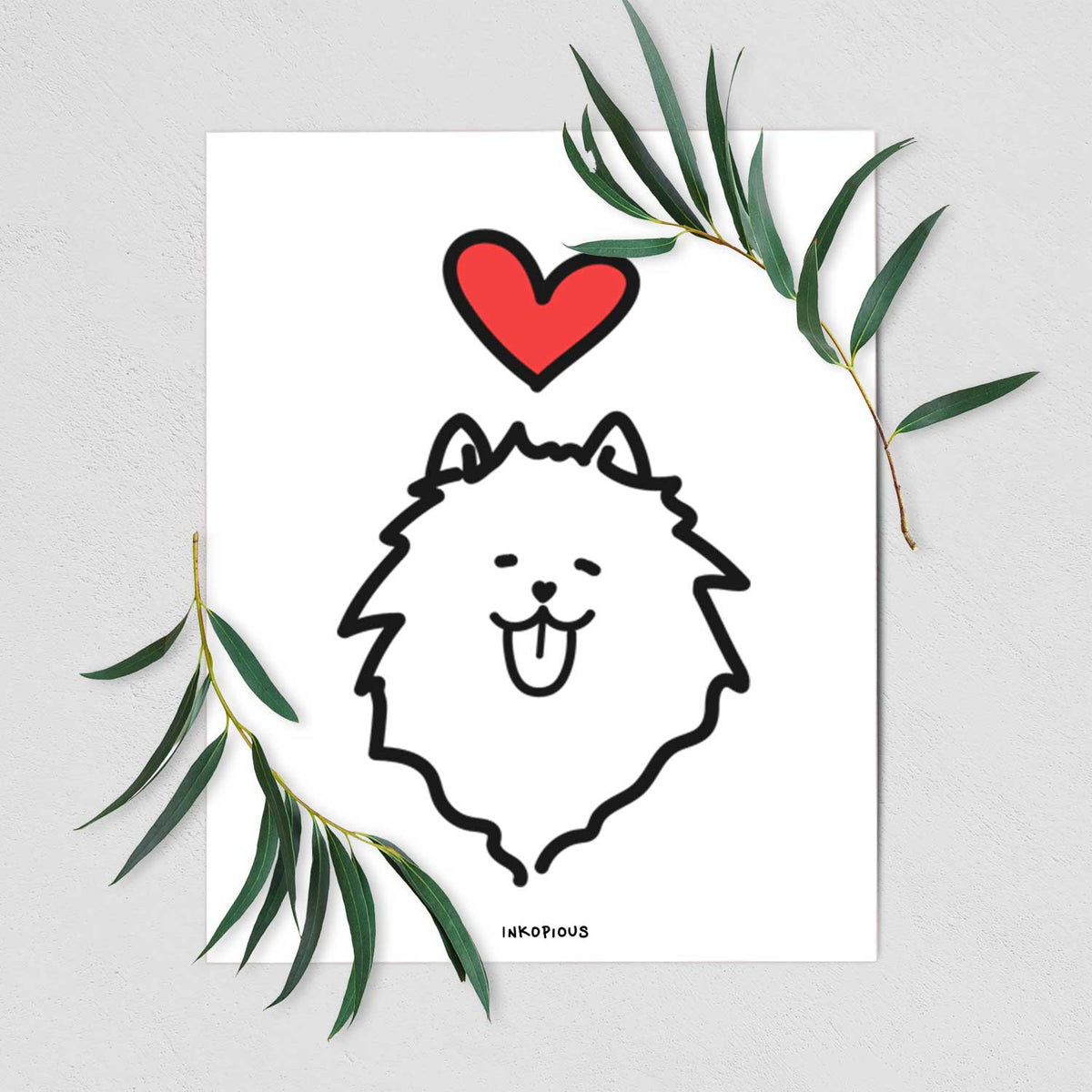Love Always Pomeranian Art Print