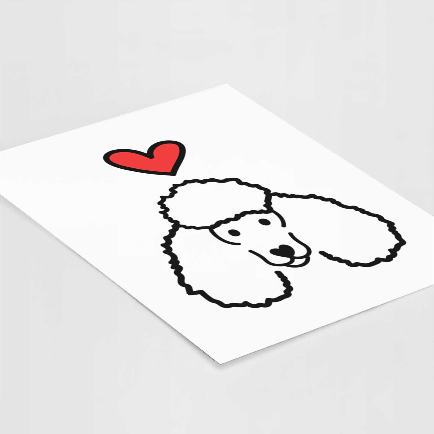 Love Always Poodle Art Print