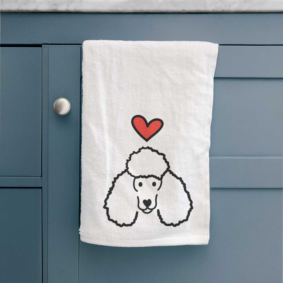 Love Always Poodle - Decorative Hand Towel