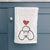 Love Always Poodle - Decorative Hand Towel