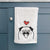 Love Always Pug - Decorative Hand Towel