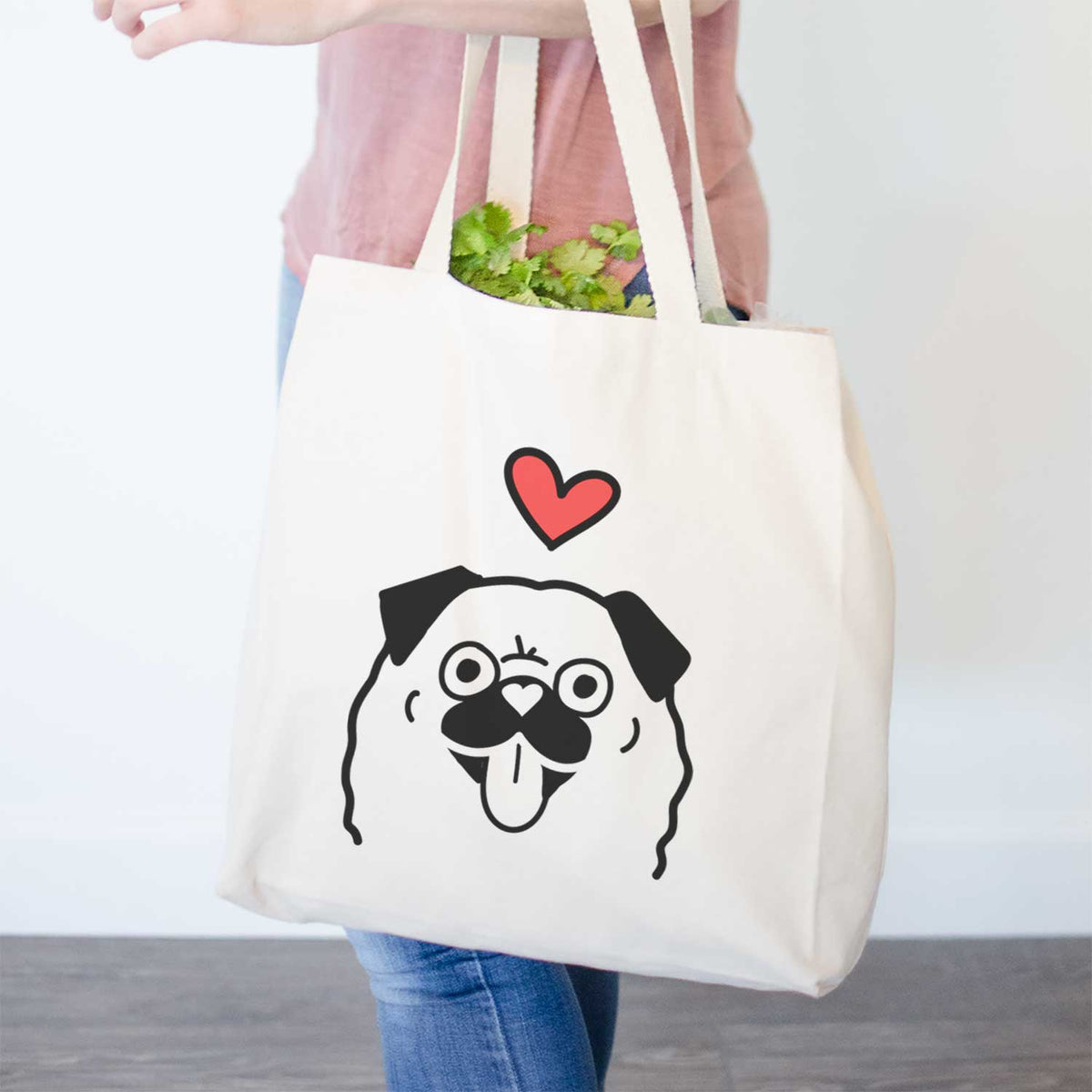 Love Always Pug - Tote Bag