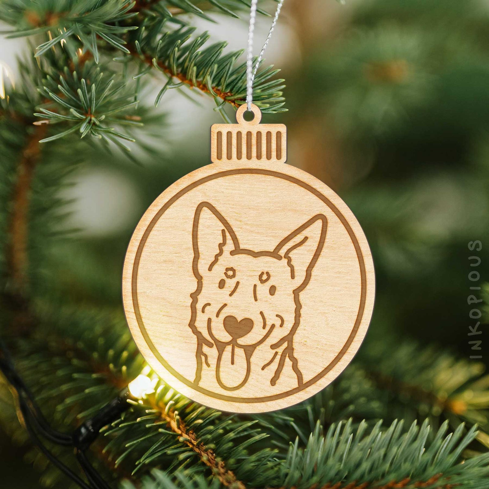 Love Always Australian Cattle Dog - Wooden Ornament