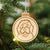 bernedoodle christmas ornament - wooden ornament